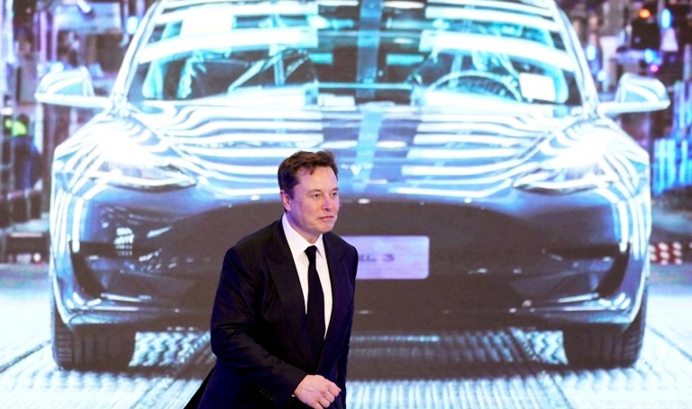 7 - Financial Futurism - Tesla stock jumps 11% to best week in a decade - DOW